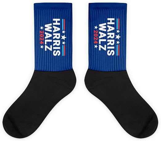 Kamala Harris Tim Walz Waltz Socks-Harris Walz Socks